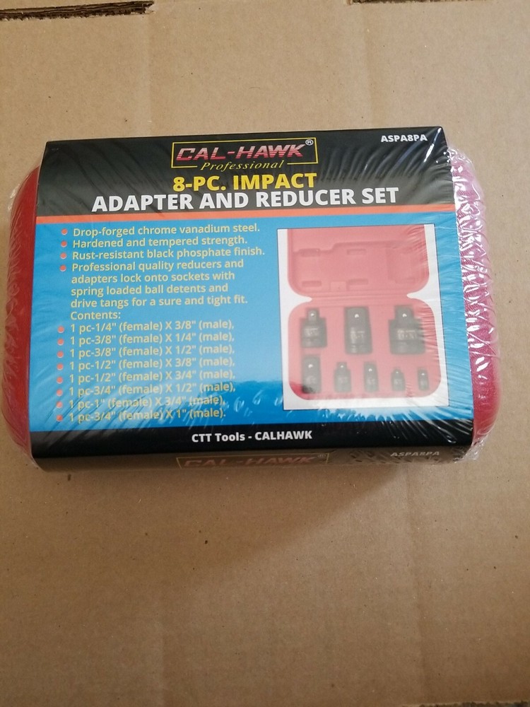 8 PC Impact Adapter and Reducer Set