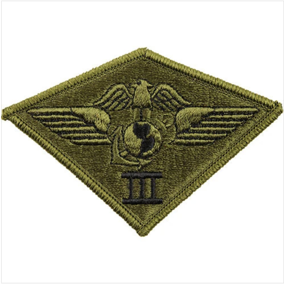 GENUINE U.S. MARINE CORPS PATCH: THIRD AIR WING - SUBDUED