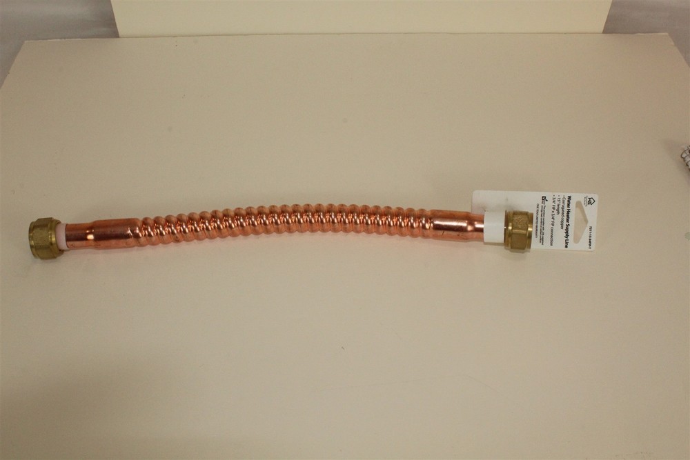Corrugated Copper Connector 3/4FIP x 3/4FIP 15" Long
