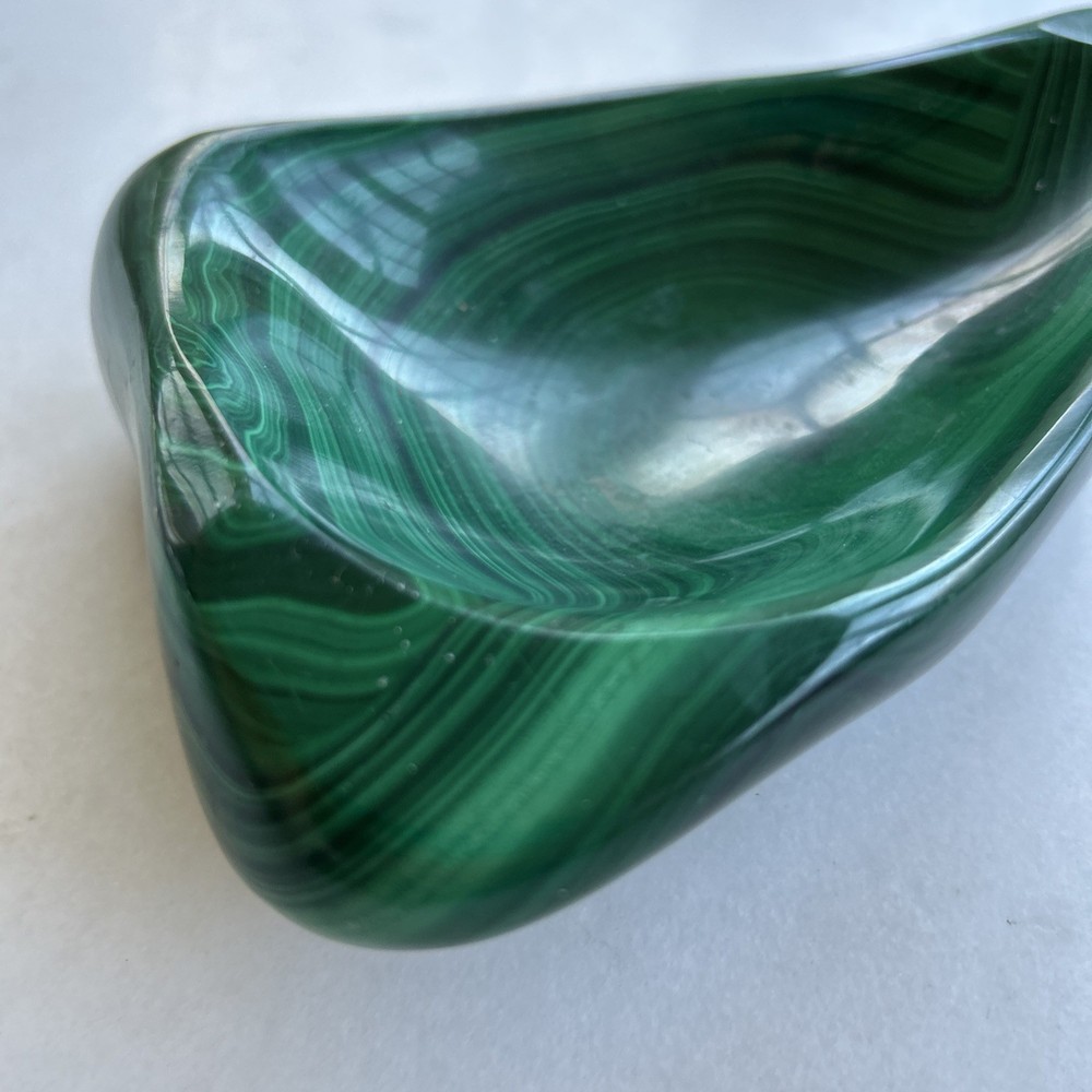 Natural Malachite Polished Bowl