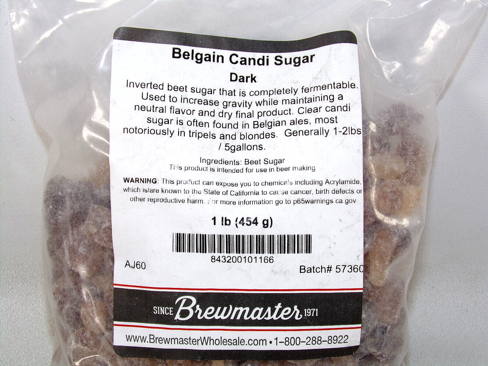 2 LBS Dark Belgain Candi Sugar, Home Brewing, Beer, Inverted Beet Sugar