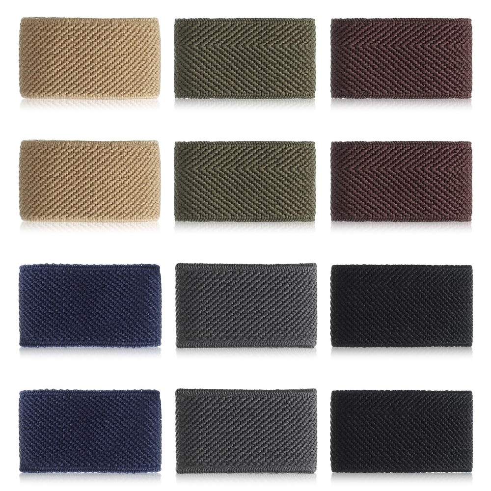 12 Pack Belt Retainer Loop Keepers Backpack Straps Holder Elastic Band Nylon ...