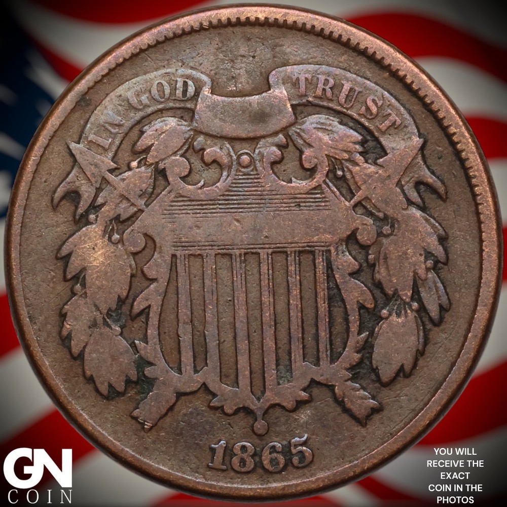 1865 2 Cent Piece B2339