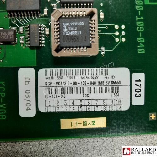 Kuka 00-109-040 KVGA 2.0 Interface Board