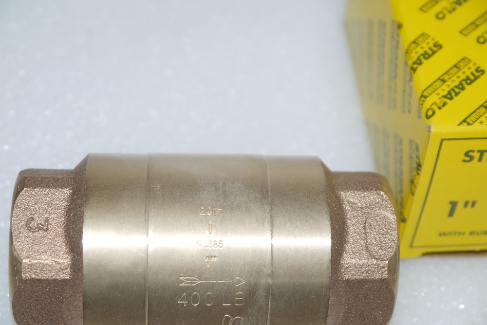 STRATAFLO 1" CHECK VALVE 385 W/ RUBBER POPPET NEW