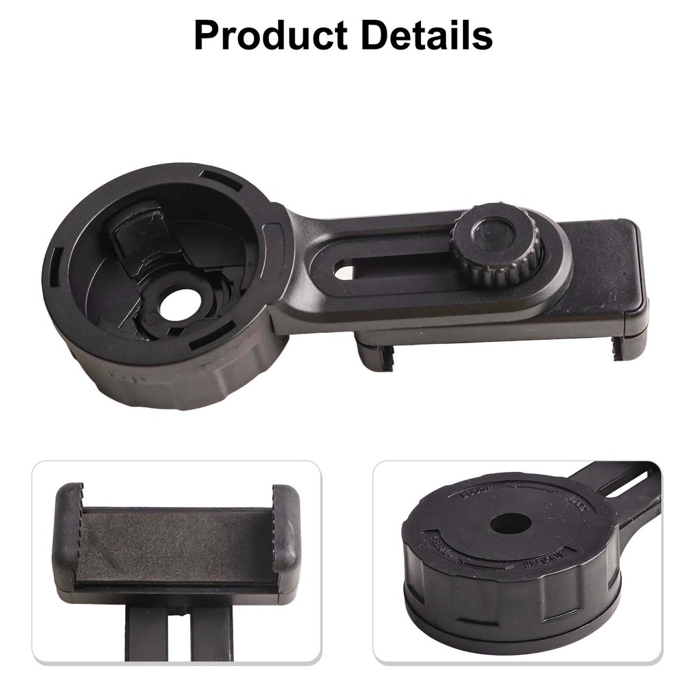 Telescopic Phone Holder Accessory Adapter Black Elements For Telescope