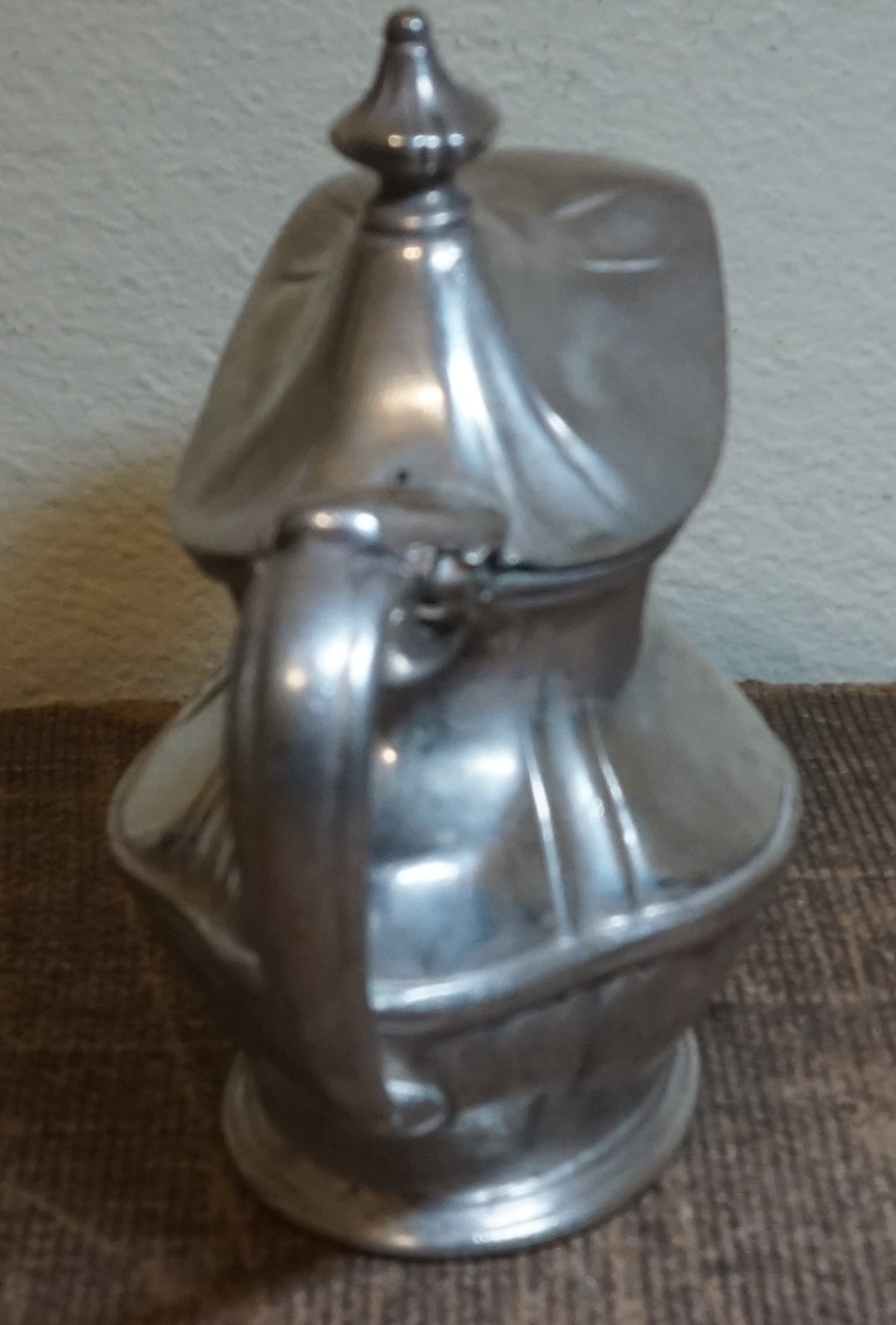 1937 BR (BURLINGTON ROUTE RR) SILVER SOLDERED CREAMER w/lid REED & BARTON 7oz