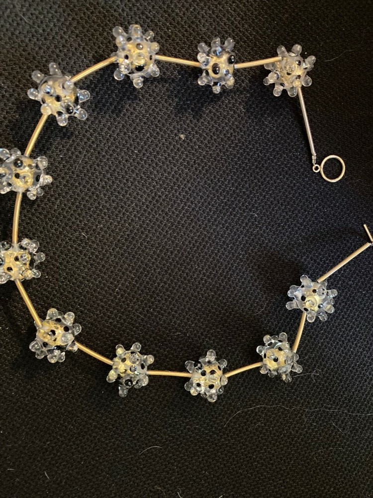 Handmade glass necklace