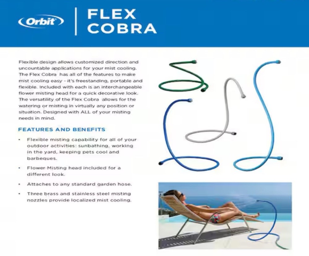 🔥 Orbit Single Head Flex Cobra, Free Shipping!