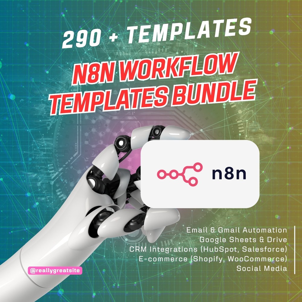 n8n Workflow Templates Bundle – Ready Automations for Marketing, E-commerce