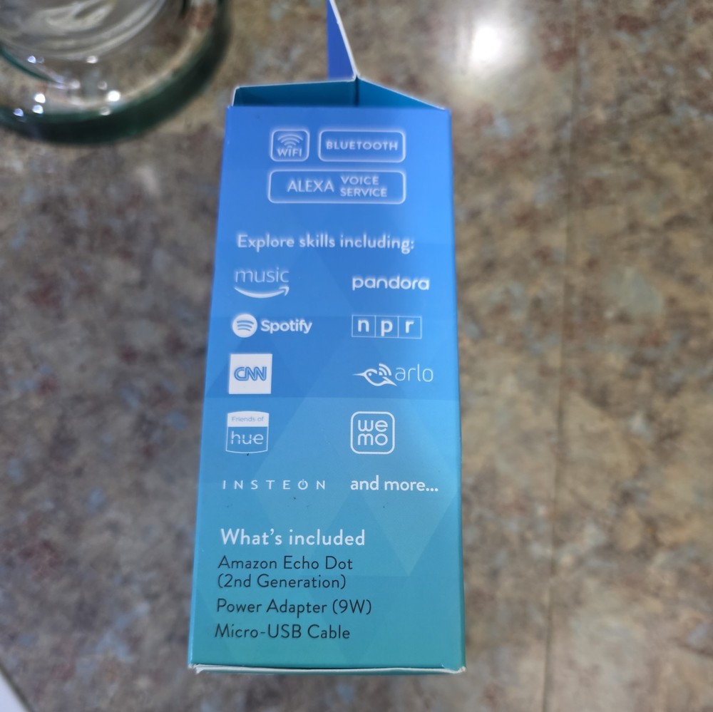 Amazon Echo Dot (2nd Generation) Smart Speaker - NIB BOX OPEN