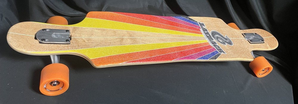 Layback Longboards 40" Drop-Through Board Rainbow Stripe Great Condition