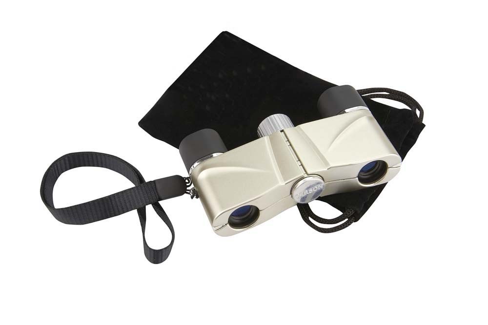 CARSON OperaView Compact Opera Binocular, Silver OV-410
