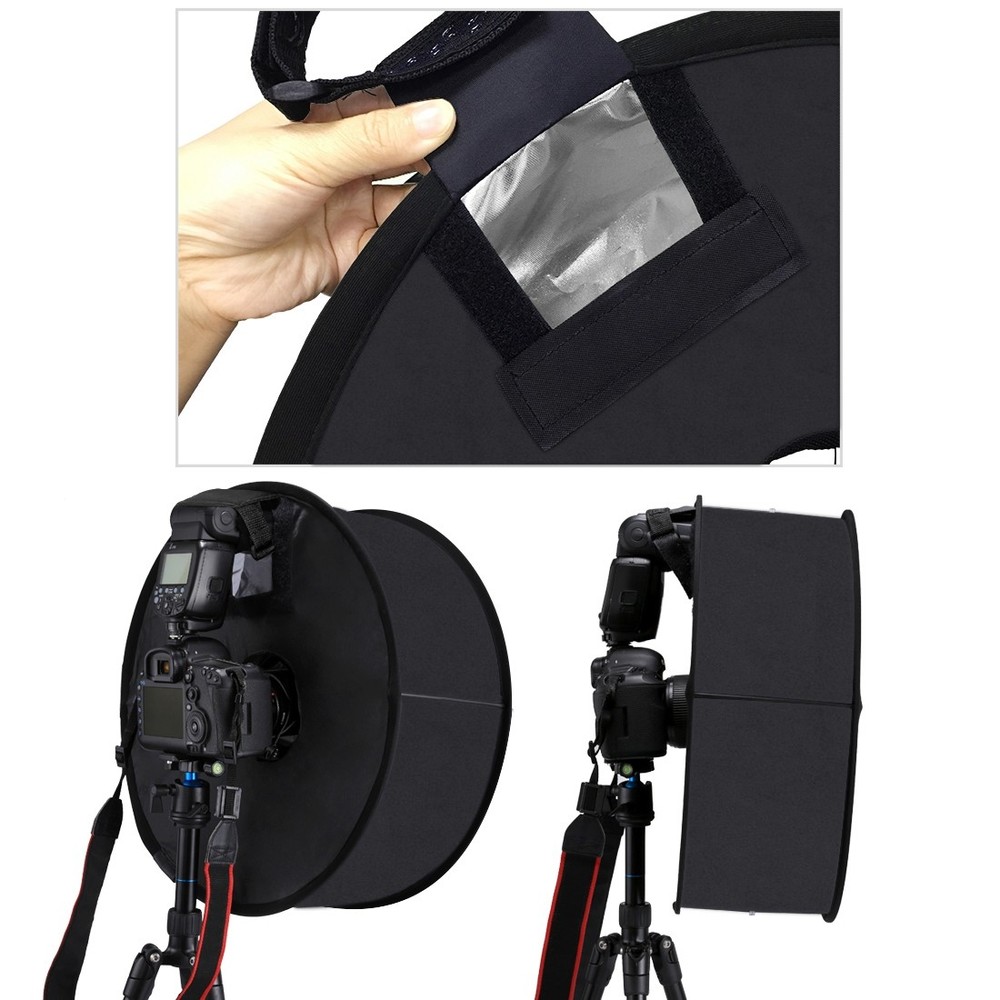 45cm Round Macro Portrait Flash Softbox Ring Flash Speedlight Diffuser Soft Box