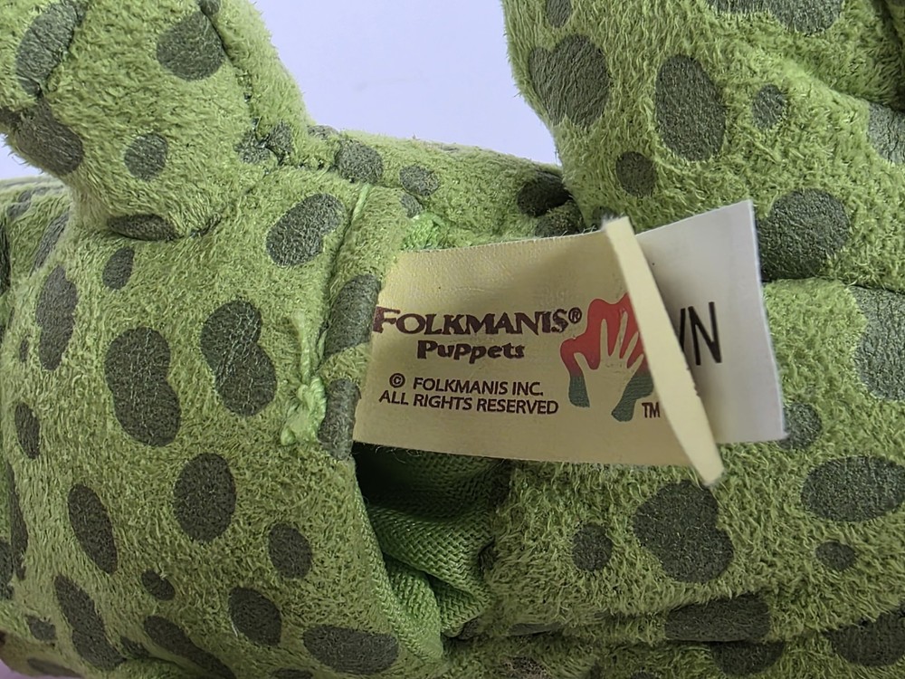 Folkmanis Mini Frog Finger Puppet Plush