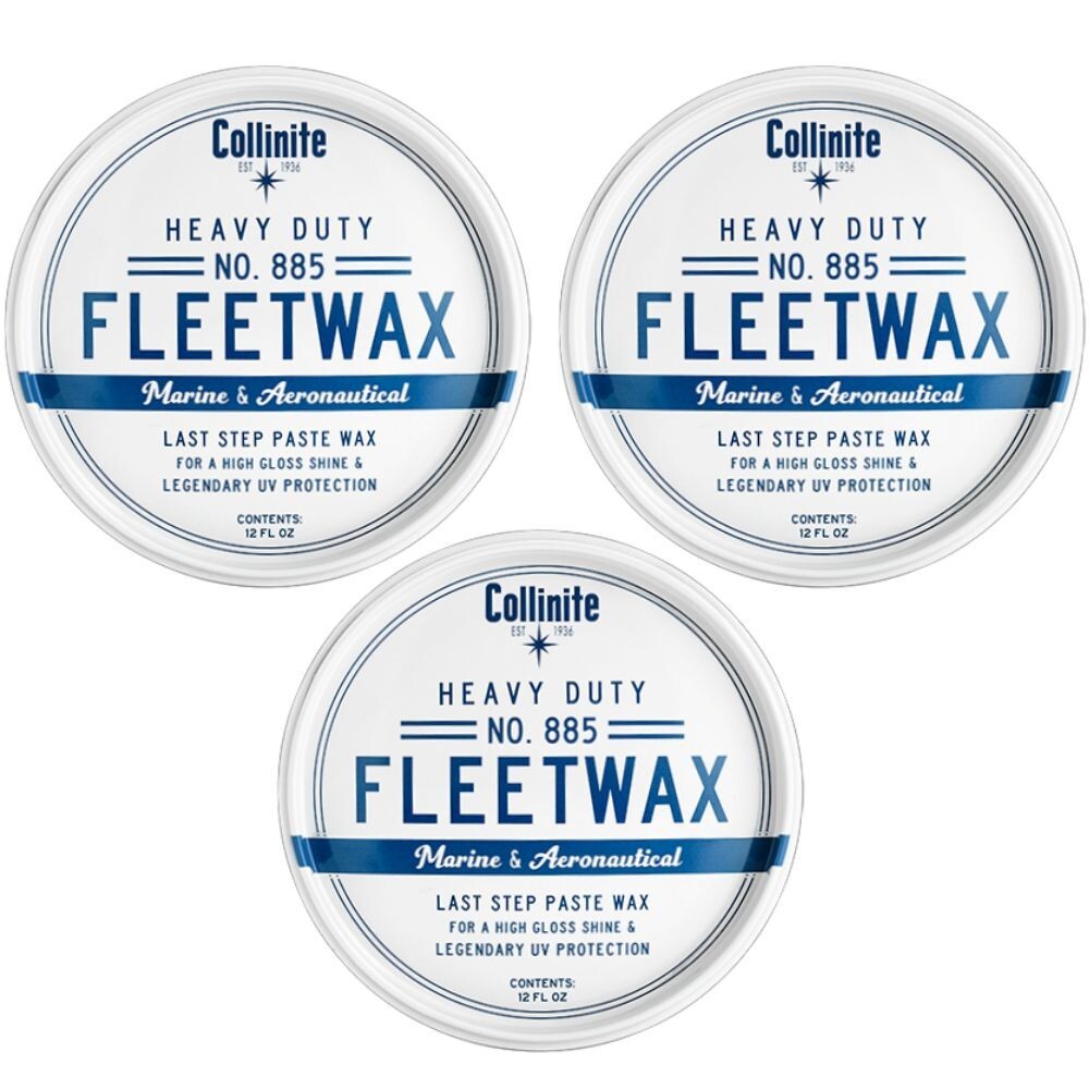 Collinite 885 Fleetwax Paste 3 Pack 36 Oz Total Marine Wax
