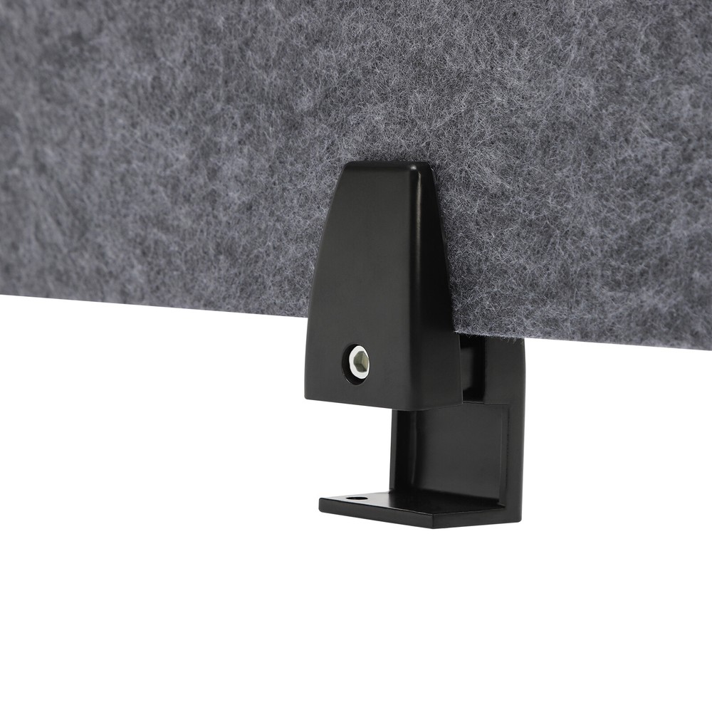Desk Divider Desktop Clamp-On Privacy Panel 2* Long+4* Short Reduce Noise