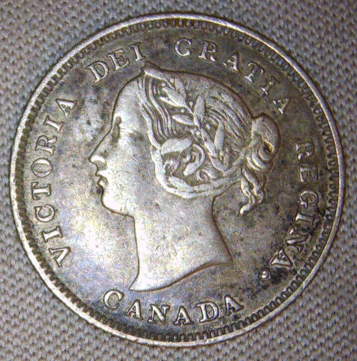 1892 Canada 5 Cent Silver Victoria