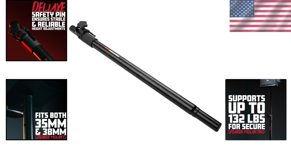 Subwoofer Speaker Stand with 125 lbs Load Capacity - Adjustable Height