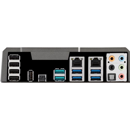 ORIGINAL ASUS IO Shield BACK PLATE for ASUS SABERTOOTH  X99 , COLOR  BLACK