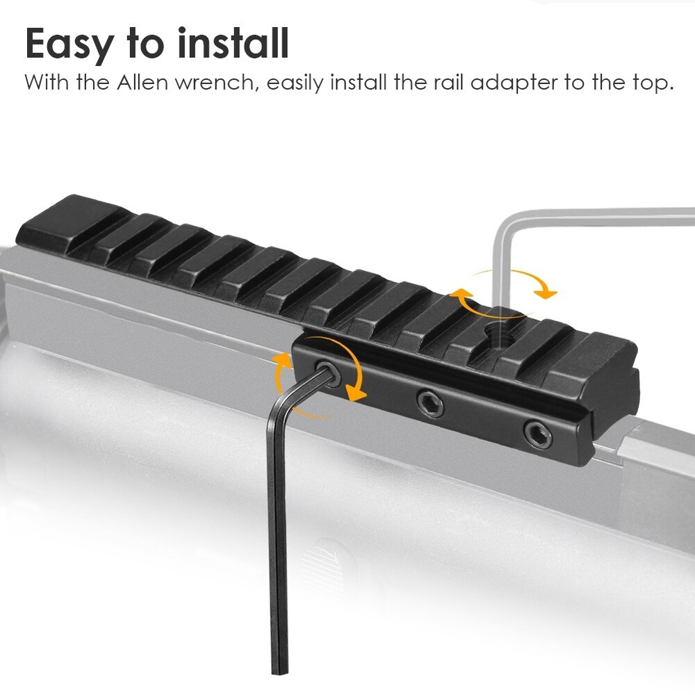 Dovetail Extension Adapter Riser Rail Mount Base 11mm Conversion to 20mm Rail