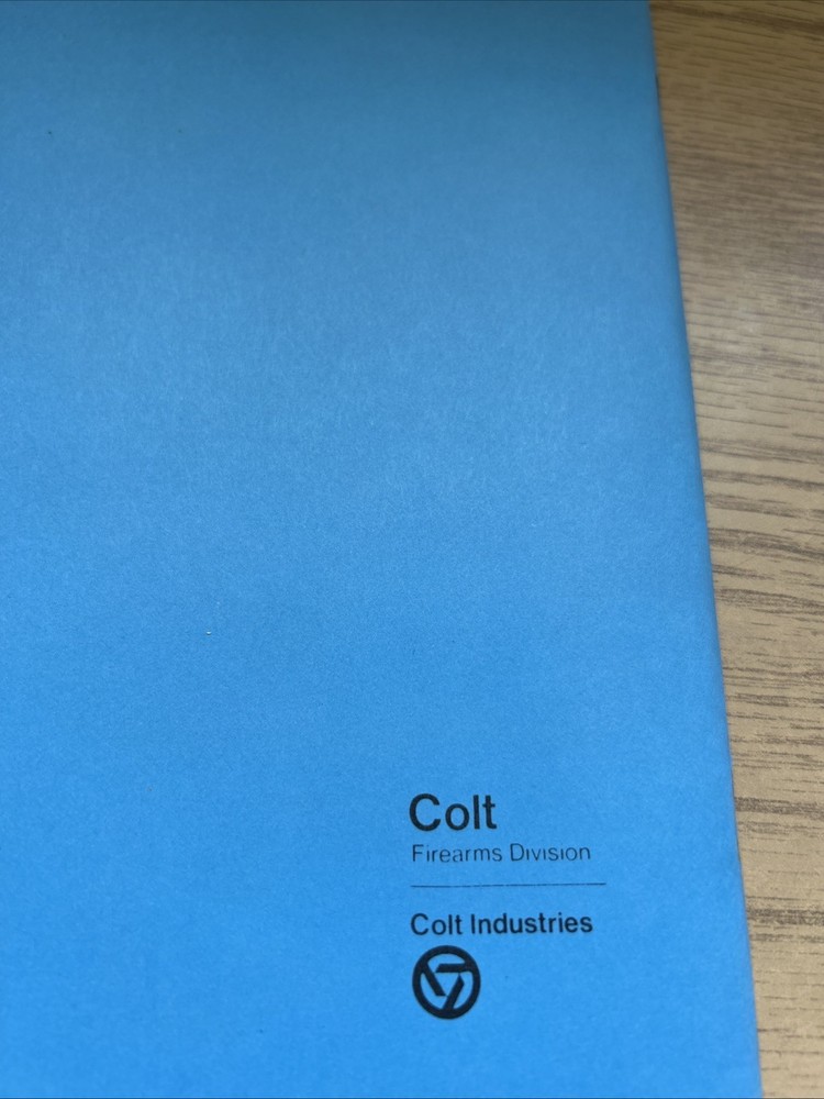 1983 COLT SSP 9MM SEMI AUTOMATIC PISTOL MANUAL