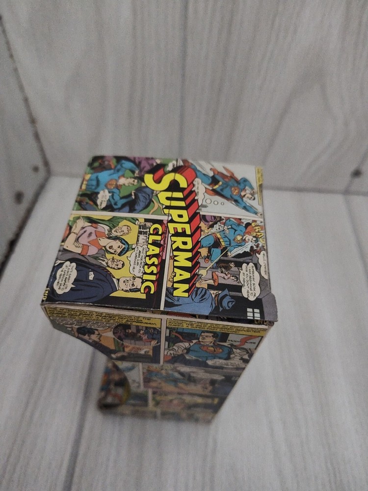Superman Classic Half Moon Bay Warner Bros DC Comic W/Box Drinking Glass