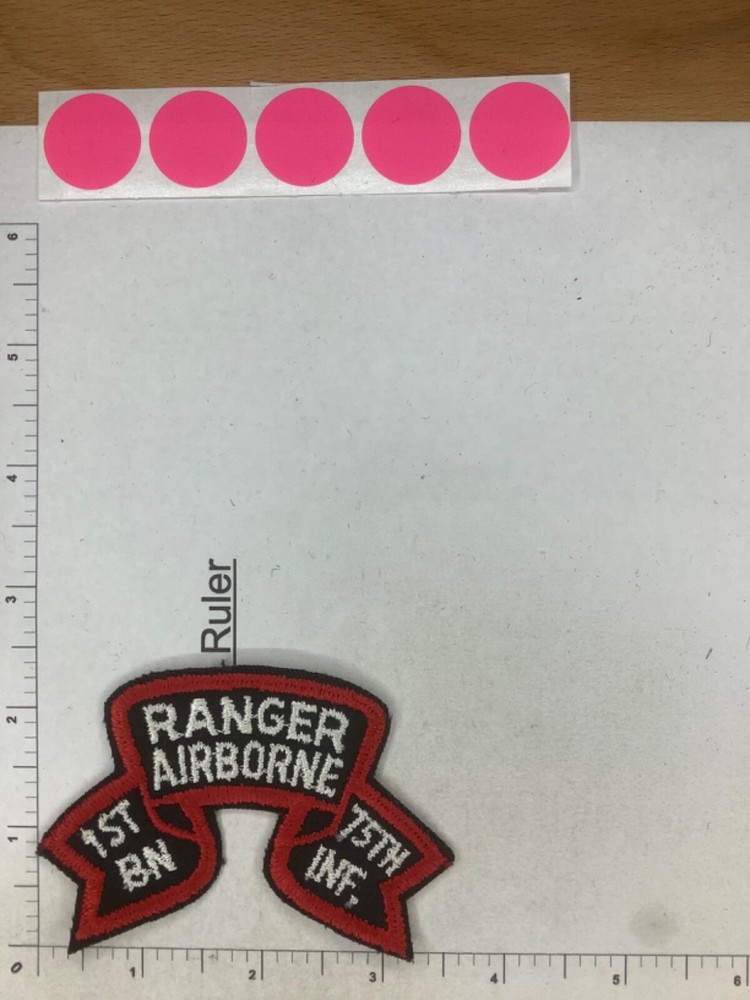 US ARMY 1ST BN AIRBORNE RANCHER 75TH INFANTRY SCROLL PATCH