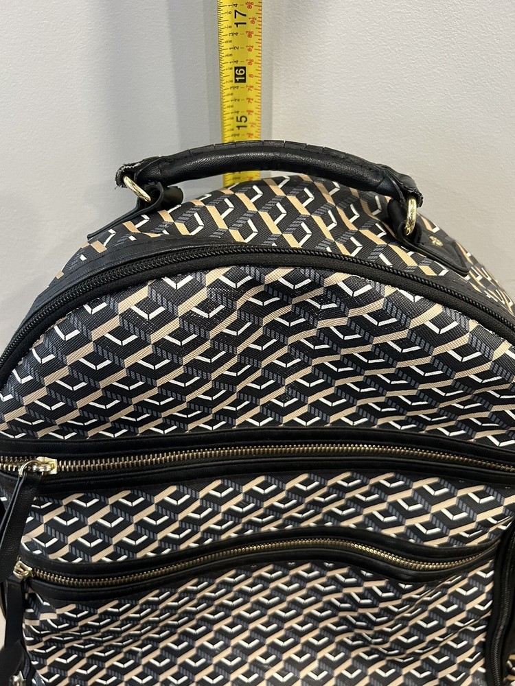 Skip Hop Deco Saffiano Diaper Backpack Black