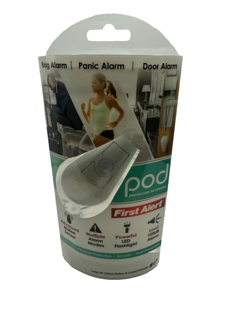 First Alert Protection on Demand POD Flashlight Motion Sensor Personal Alarm