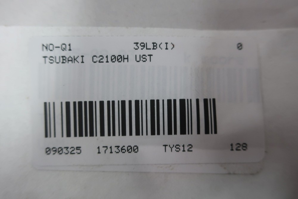 Tsubaki C2100H UST Single Roller Chain 10ft 2-1/2in