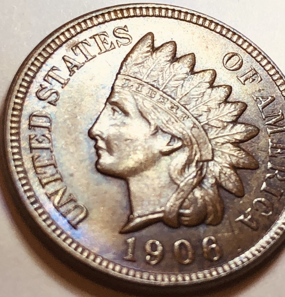 1906 1C RB Indian Cent Brilliant Uncirculated