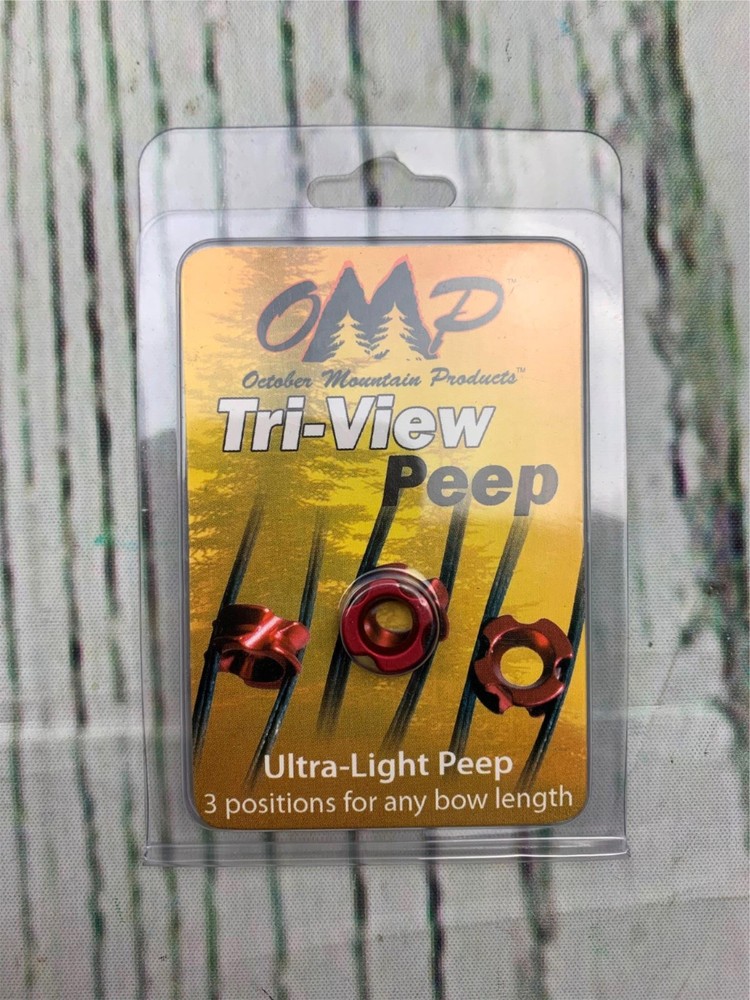 Tri View Peep Sight Red 1/4 in