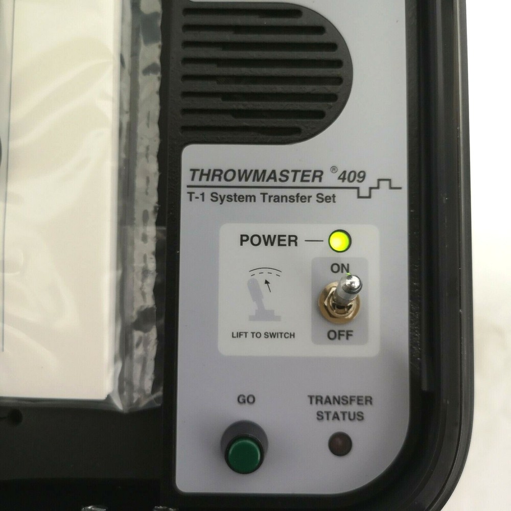Industrial Technology Throwmaster 409 System Transfer Set Power Tested USED.