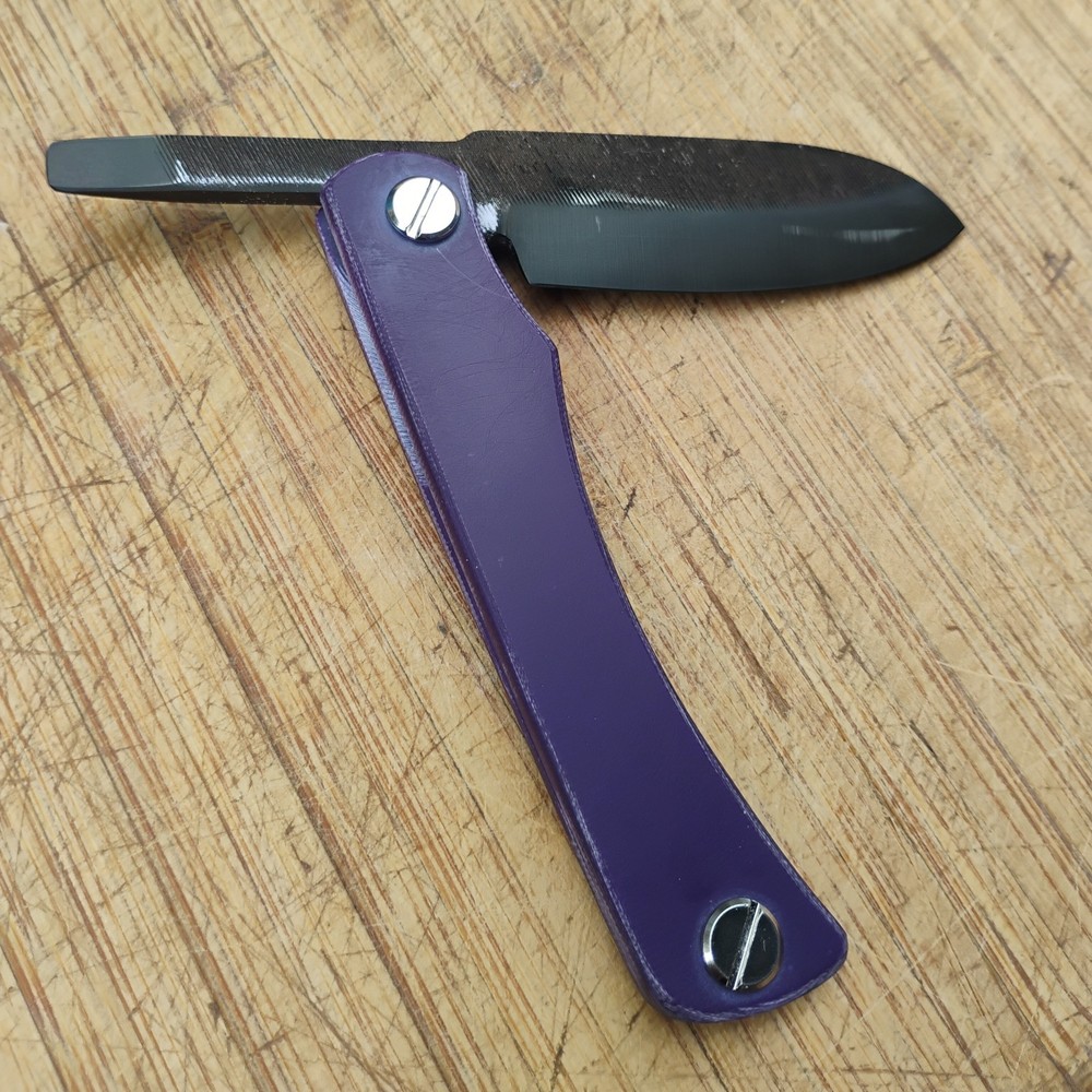 Friction Folder File Knife, Carbon Steel, G10
