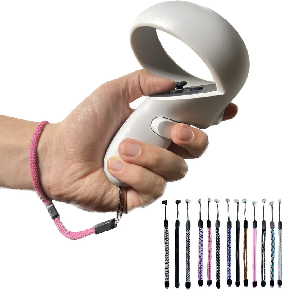 Improved Replacement Reflective Wrist Straps for Oculus Quest 2 Gen Controller,