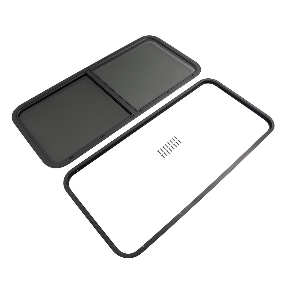 48" Width X 22" Height Horizontal Slider RV Window Cargo Trailer W/ Screen