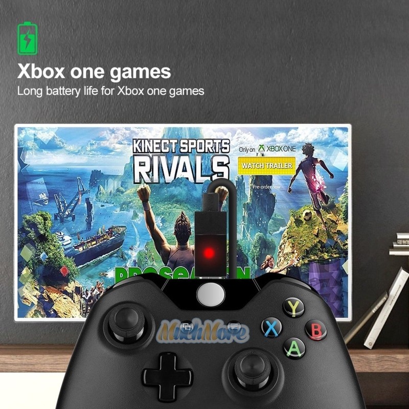 For Xbox One Series S X Controller Rechargeable Battery Pack + Charging Cable