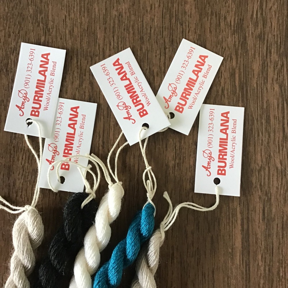 Sampler Set 5 Skeins Burmilana Basics Needlepoint Thread acrylic wool Blend