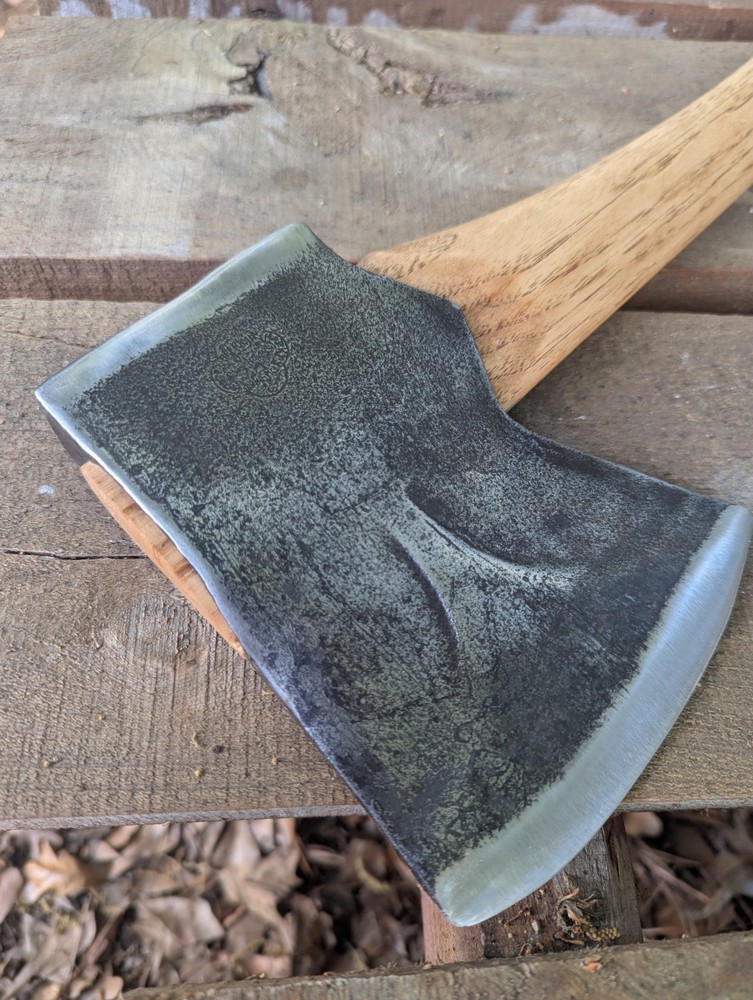 Belknap Bluegrass Phantom Bevel Jersey Pattern Axe 3.5lb Head On Hickory Handle