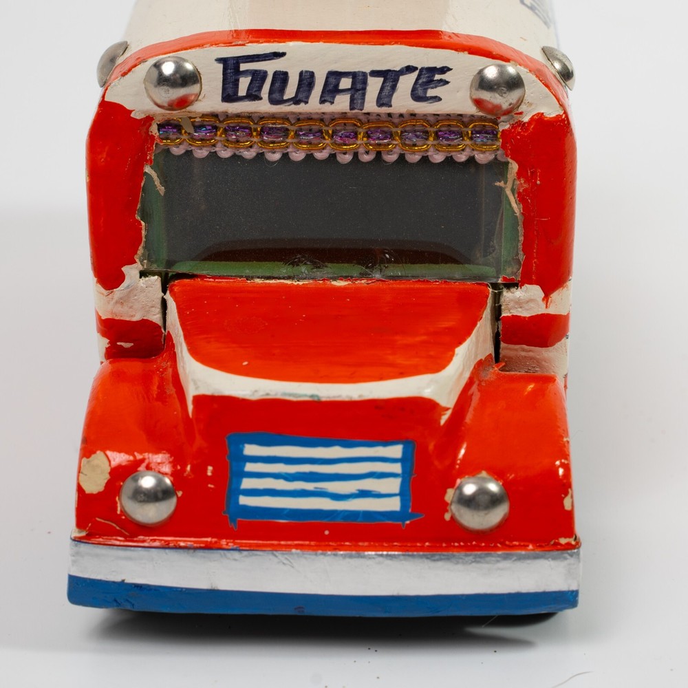 Handcrafted Guatemalan Chicken Bus Miniature 🇬🇹