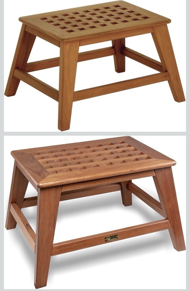 Whitecap 60088 Teak Boat Step Stool
