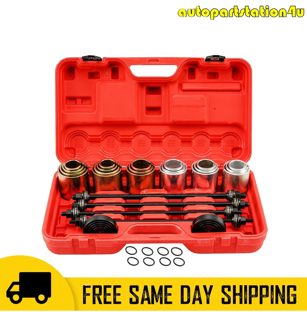 26pcs Universal Press & Pull Sleeve Kit Bush Bearing Removal Insertion Tool