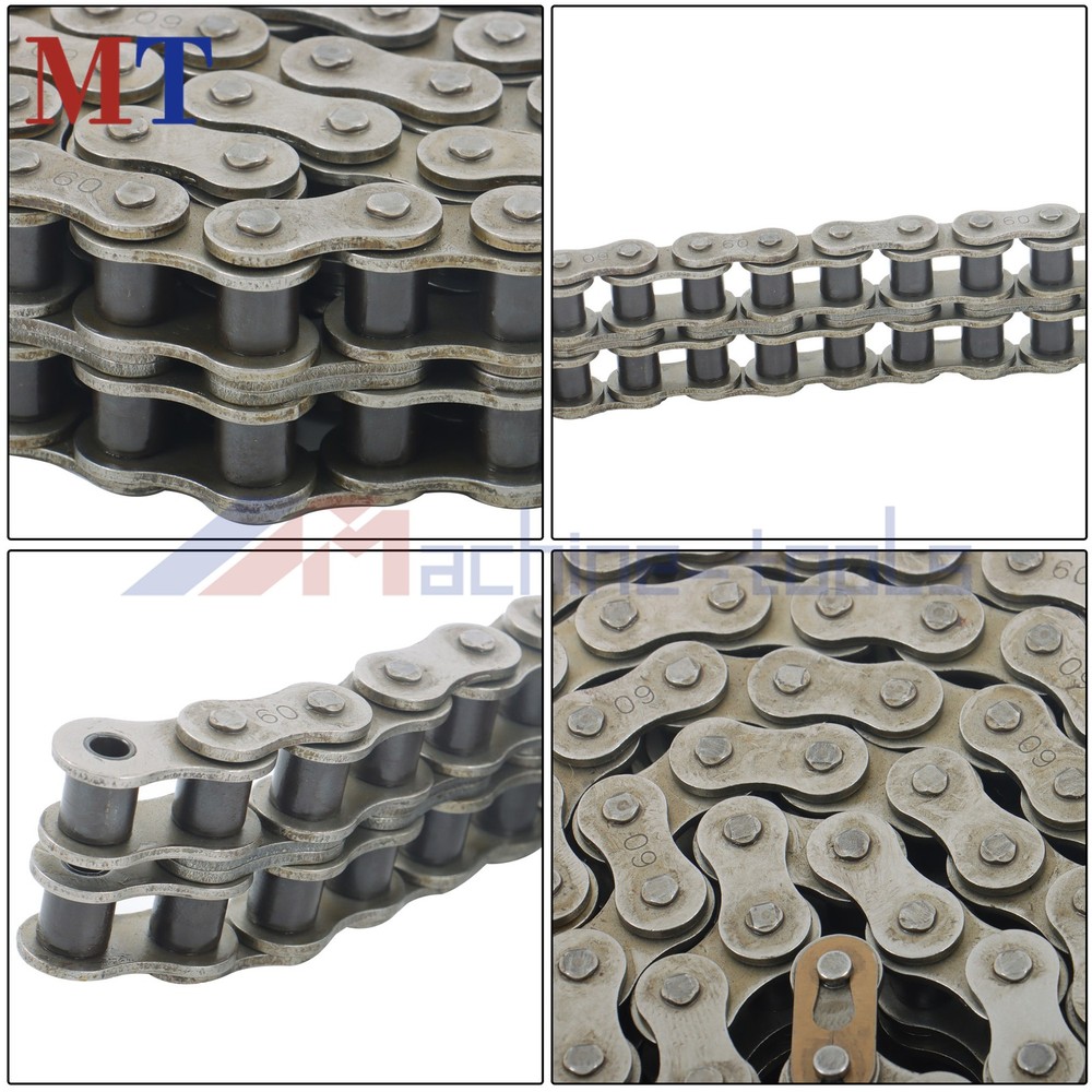 #60-2 Roller Chain Double Strand 10 Feet plus Connecting Master Link#60-2 Roller