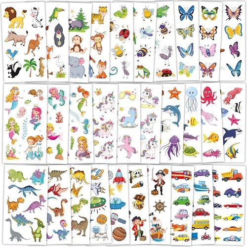 320 Patterns Temporary Tattoos, 36 Sheets Temporary Tattoos, 320Patterns