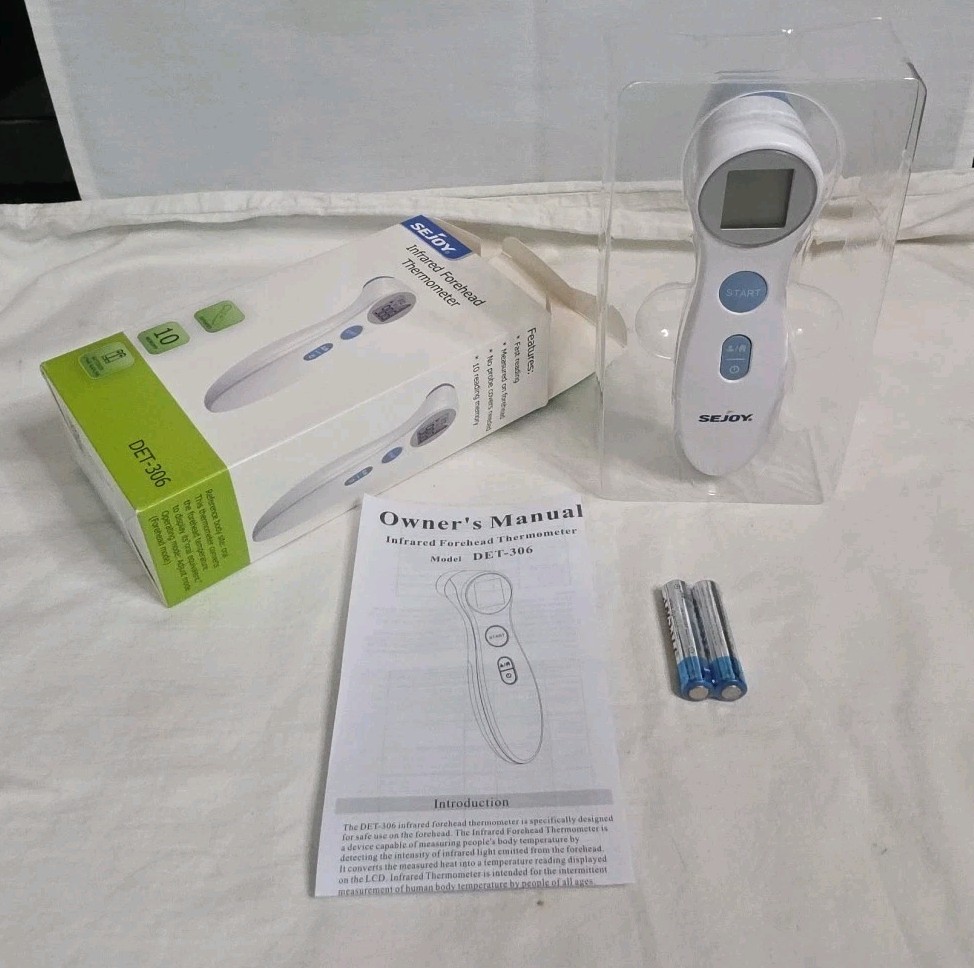 NIB Digital Forehead Thermometer - White