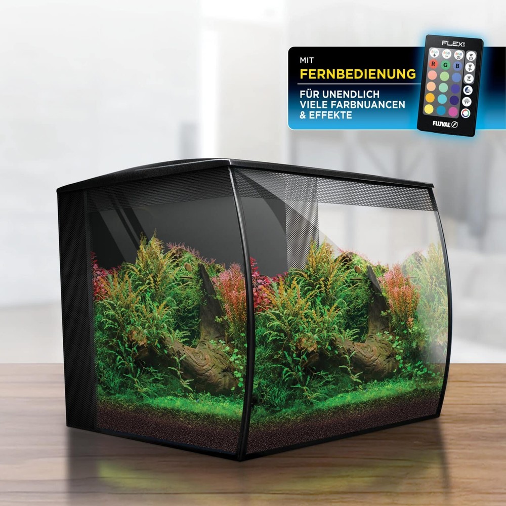Fluval Flex 2.0 – Modern 57L Freshwater Aquarium With LED & Filter System