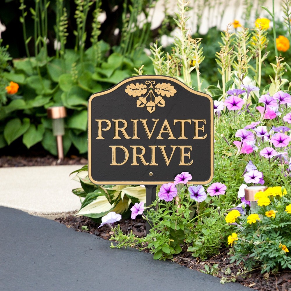 Private Drive Wall or Lawn Statement Plaque