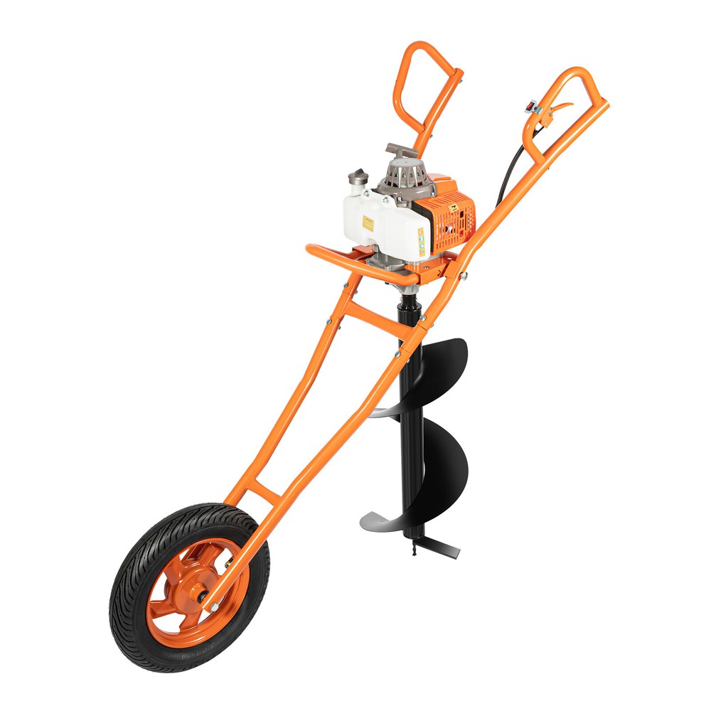 63CC 3HP 11" Bit Post Hole Digger Gas Powered Hand Push Earth Auger Ground Drill
