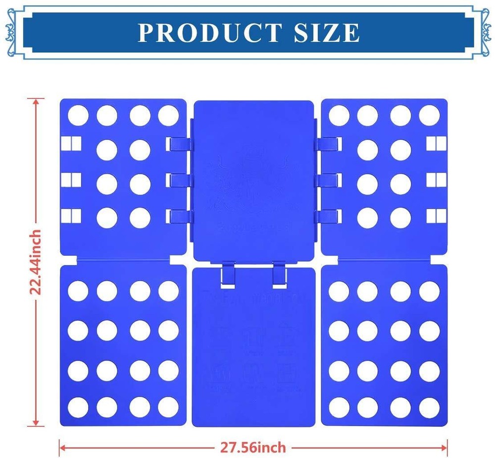 V1 Shirt Folding Board t Shirts Clothes Folder Durable Plastic Laundry folder...